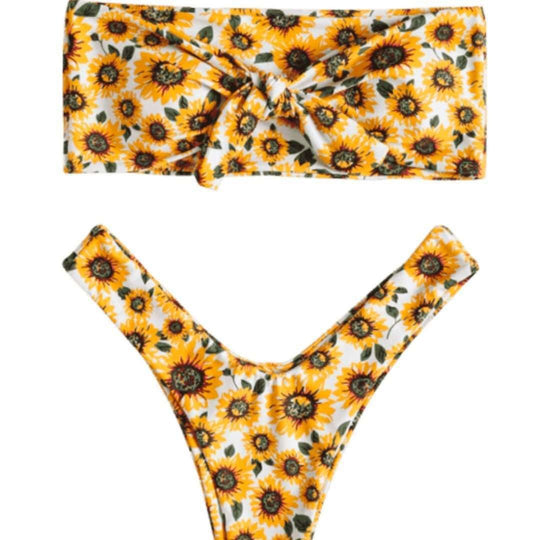 Damen Haarband mit verspieltem Sonnenblumenmuster R&B
