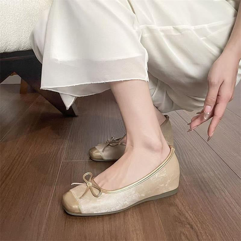 Damen Ballerinas mit modischem Schnürdetail und eleganter Zusatzapplikation R&B