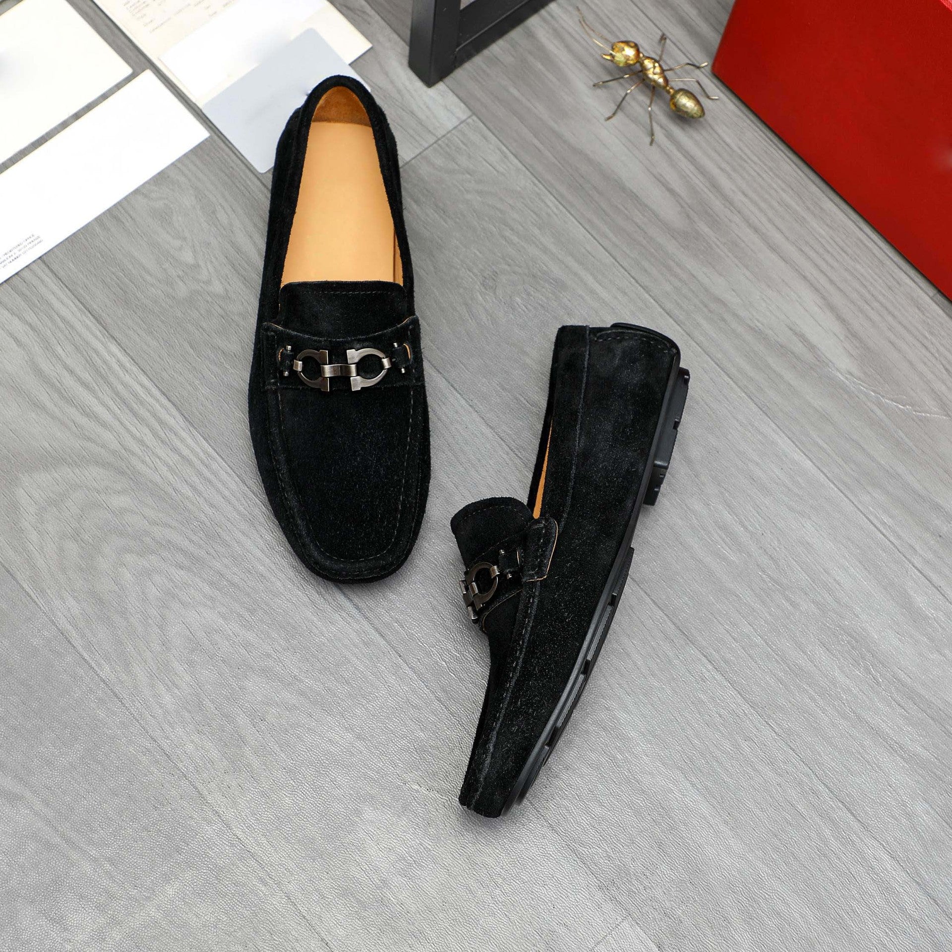Damen Mokassin mit elegantem Zierdetail und hochwertiger Wildlederoberfläche R&B