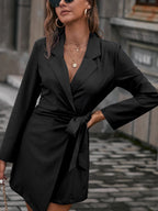 Damen eleganter Wickelkleid
