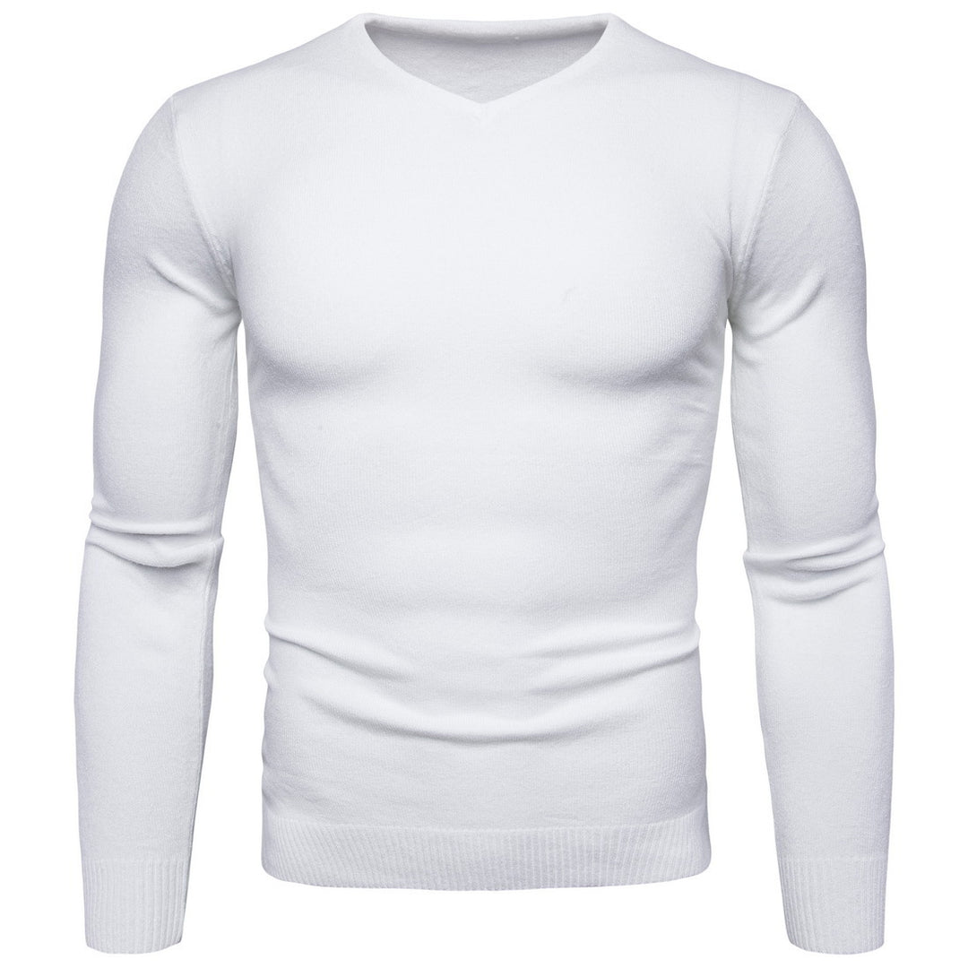 Herren feiner V-Ausschnitt Pullover aus hochwertiger Baumwolle R&B
