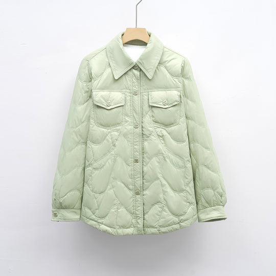 Damen gesteppte Outdoor-Jacke mit Taschen und bequemer Passform R&B