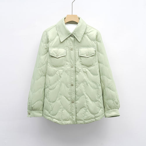 Damen gesteppte Outdoor-Jacke mit Taschen und bequemer Passform R&B