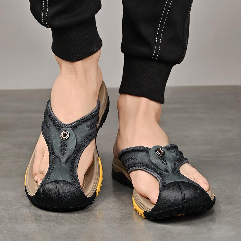 Herren Orthopädische Freizeit-Sandalen mit verstellbarem Riemensystem R&B