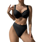 Damen Bikini-Set mit eleganten Wellenspitzen R&B
