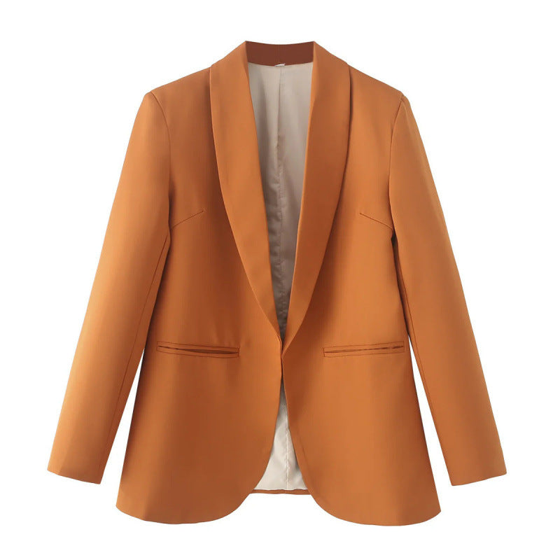 Damen eleganter Blazer mit einzigartigem Schnitt und Taschen R&B