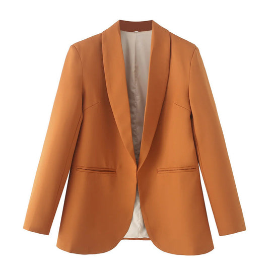 Damen eleganter Blazer mit einzigartigem Schnitt und Taschen R&B