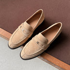 Damen Loafer aus hochwertigem Wildleder mit elegantem Schnallen-Detail R&B