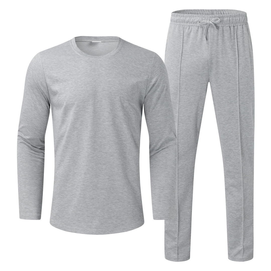 Herren Funktionales Langarmshirt und bequeme Jogginghose Set R&B
