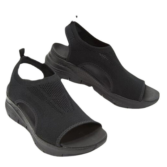 Damen Atmungsaktive Slip-Sandalen mit elastischem Einschlupf und komfortabler Sohle R&B