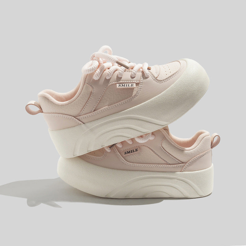 Damen Modische Komfort-Sneaker mit extrahoher Sohle