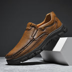 Herren Bequeme Leder Slipper mit rutschfester Sohle R&B
