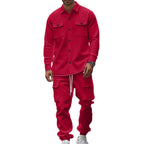 Herren nan Overshirt-Jacke im urbanen Utility-Look mit aufgesetzten Brusttaschen R&B