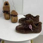 Damen Sportliche Fleece-Sneaker mit weichem Innenfutter und rutschfester Sohle R&B