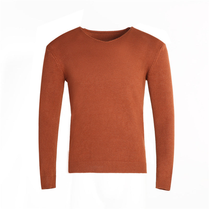 Herren klassischer V-Ausschnitt Pullover R&B