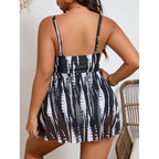 Damen Strandkleid mit modischem Wickeldetail und verstellbaren Riemen R&B