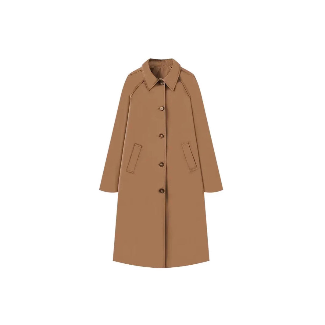 Damen modische Übergangsjacke mit elegantem Stehkragen und praktischen Knopfdetails R&B