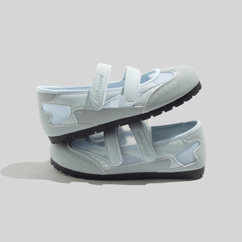 Damen Sportliche Freizeitschuhe mit verstellbarem Klettverschluss und atmungsaktiver Oberseite R&B