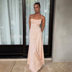Damen Elegantes Maxikleid mit dekorativem Volant R&B