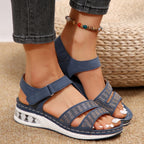 Damen Komfort-Sandalen mit modischem Riemendesign und funkelnden Strassakzenten R&B