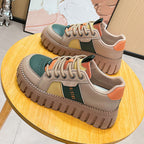 Damen modische Sneakers mit extrahohen Profilsohlen und atmungsaktivem Obermaterial R&B