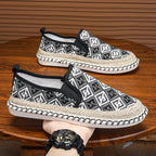 Damen Slip-On Espadrilles mit kunstvoller Stickerei