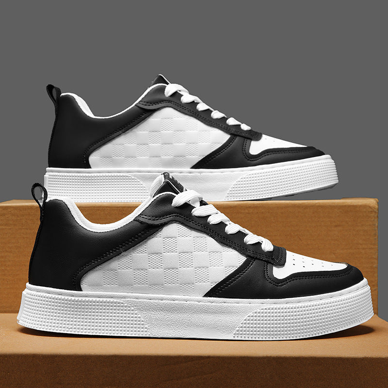 Damen Sportliche Sneaker mit Karomuster R&B