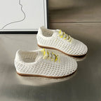 Damen Atmungsaktive Lace-Up Sneakers mit modischem Netzdesign R&B