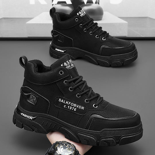 Herren hochgeschnittene modische Sneakers mit rutschfester Sohle und atmungsaktivem Obermaterial R&B