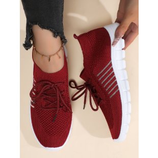 Damen atmungsaktive Freizeit-Sneakers mit flexiblem Obermaterial R&B