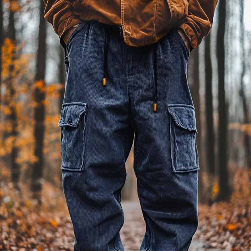Herren bequeme Cargo-Hose mit seitlichen Taschen im lässigen Design
