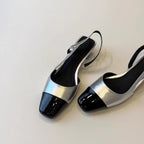 Damen Sling-Pumps mit glänzender Oberfläche und eleganter Fußbettgestaltung R&B