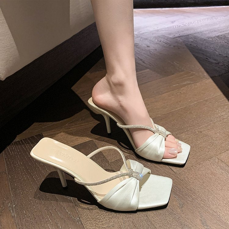Damen elegante Slingback-Pumps mit dekorativem Schleifenakzent R&B
