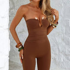 Damen Stilvolles Jumpsuit mit tailliertem Schnitt und ausgeschnittenem Detail R&B