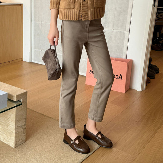 Damen Mokassins mit modischen Cut-Outs und elegantem Schnallenverschluss R&B