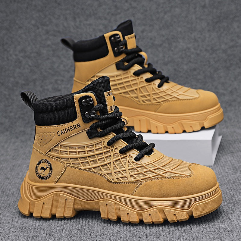 Damen Hohe und robuste Sneakers mit strapazierfähigem Obermaterial und rutschfester Sohle R&B