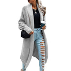 Damen Großer Strickcardigan mit strukturiertem Muster und seitlichem Schnitt R&B
