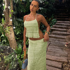 Damen Maxikleid mit schulterfreiem Design und Raffungen R&B