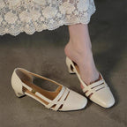 Damen Slingback-Pumps mit modischem Riemendesign und komfortablem Absatz