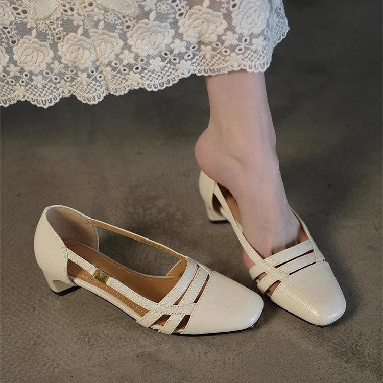 Damen Slingback-Pumps mit modischem Riemendesign und komfortablem Absatz