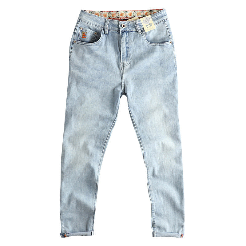 Damen Slim-Fit Jeans mit hohem Bund und Vintage-Effekt R&B