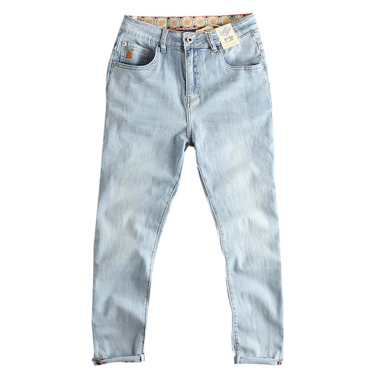 Damen Slim-Fit Jeans mit hohem Bund und Vintage-Effekt R&B