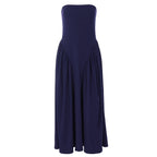 Damen Maxikleid mit schulterfreiem Design und fließendem Schnitt R&B