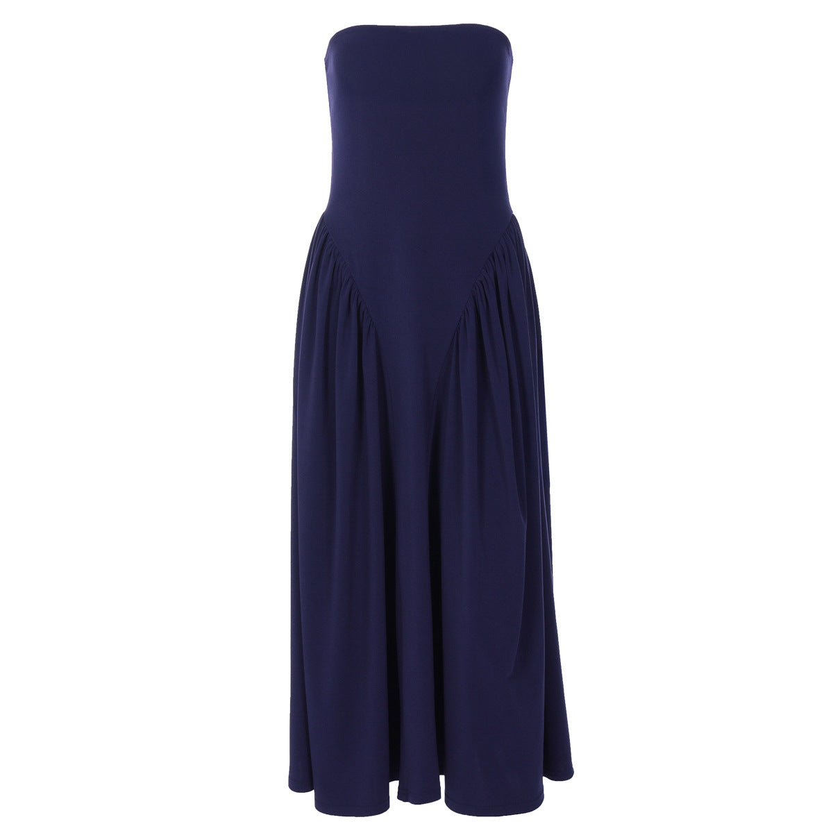 Damen Maxikleid mit schulterfreiem Design und fließendem Schnitt R&B