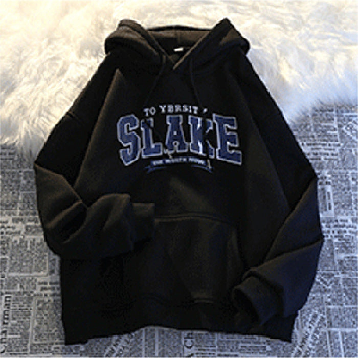 Damen Hoodie mit lässigem Print und Kapuze R&B