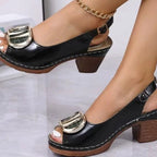 Damen angesagte Sling-Pumps mit modischem Absatz und elegantem Schnallenverschluss R&B