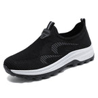 Damen Bequeme Slip-On Sportschuhe mit atmungsaktivem Mesh-Obermaterial R&B