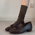 Damen elegante Mokassins mit modischem Quasten-Design R&B