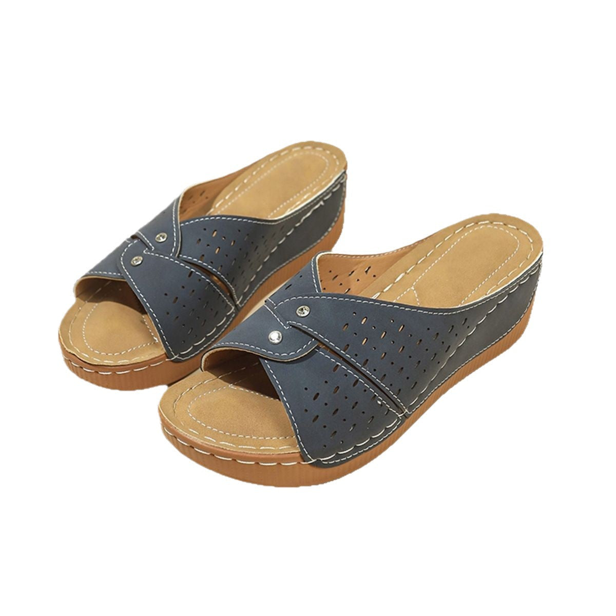 Damen Komfortable und atmungsaktive Zehentrenner-Sandalen R&B