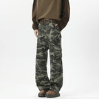 Damen Cargohose im modischen Camouflage-Design mit hohen Taschen
